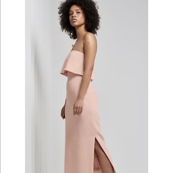 C/MEO COLLECTIVE MIDI DRESS ROSE SIZE MEDIUM - Picture 5 of 13